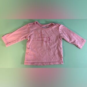 Mexx Pink Long Sleeve Graphic Baby Shirt, Size 6-9months, Baby Girl shirt